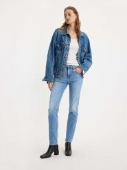 Levi's Dżinsy "724" - Slim fit - w kolorze błękitnym rozmiar: W31/L30. Niebieskie jeansy damskie Levi's, z podwyższonym stanem. Za 175.67 zł.