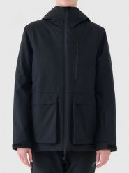 4F Kurtka narciarska w kolorze czarnym rozmiar: S. Czarne kurtki narciarskie i snowboardowe damskie 4f, m, bez wzorów, bez kaptura, narciarskie. Za 264.77 zł.