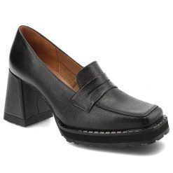 Czarne Półbuty Armodo Stylowe Obuwie Damskie. Czarne półbuty damskie Armodo, bez wzorów, ze skóry, eleganckie, bez obcasa. Za 449.00 zł.