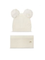 Guess Komplet czapka i komin A4BZ01 Z2QP0 Écru. Czapki dziecięce Guess, z materiału, bez ramiączek. Za 209.99 zł.
