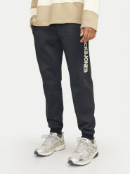 Jack & Jones Spodnie dresowe Gordon 12258477 Czarny Regular Fit. Czarne spodnie dresowe męskie Jack & Jones, bez wzorów, z bawełny. Za 69.99 zł.