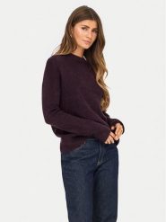 ONLY Sweter Camilla 15277080 Fioletowy Regular Fit. Fioletowe swetry klasyczne damskie Only, s, z syntetyku, bez kołnierzyka. Za 139.99 zł.
