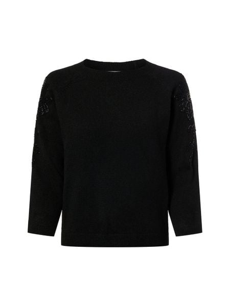 More & More Sweter z dzianiny Kobiety czarny, 44. Czarne swetry klasyczne damskie MORE & MORE, z dzianiny, bez kołnierzyka. Za 229.95 zł.
