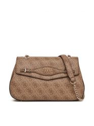 Guess Torebka Katya HWSG96 52210 Brązowy. Brązowe torebki klasyczne damskie Guess, z aplikacjami, ze skóry, bez dodatków. Za 349.99 zł.