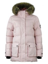 Peak Mountain Parka "Anabel" w kolorze jasnoróżowym rozmiar: M. Różowe parki damskie Peak Mountain, m, bez wzorów. Za 254.74 zł.