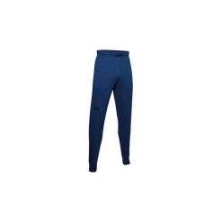 Spodnie dresowe Under Armour DOUBLE KNIT. Niebieskie spodnie sportowe męskie Under Armour, z bawełny. Za 316.15 zł.