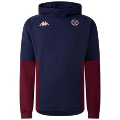 Bluza dresowa z kapturem Union Bordeaux-Bègles 2025/26. Niebieskie bluzy z kapturem męskie Kappa, z dresówki. Za 383.50 zł.