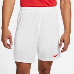 Męskie Spodenki Park III DriFIT. Białe szorty męskie Nike, bez wzorów, z materiału, sportowe. Za 152.00 zł.