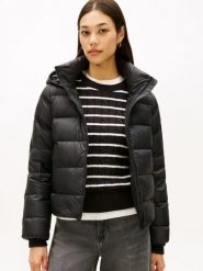 Tommy Hilfiger kurtka pikowana Kobiety czarny, XS. Czarne kurtki damskie Tommy Hilfiger, xs, bez wzorów, z puchu. Za 649.95 zł.