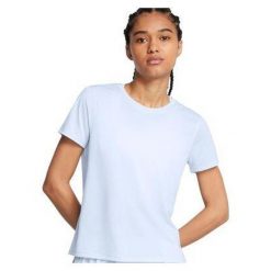 Koszulka do biegania damska Under Armour Launch. Białe bluzki damskie Under Armour, m, bez wzorów, sportowe, bez kołnierzyka, bez ramiączek. Za 109.99 zł.