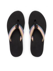 Teva Japonki Voya Flip 1019040 Czarny. Czarne klapki damskie Teva, bez wzorów, z materiału, bez obcasa. Za 189.99 zł.