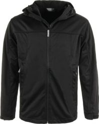 Męska kurtka softshell Promodoro z kapturem czarna. Czarne kurtki męskie Erima, m, bez wzorów, z materiału, z kapturem. Za 254.99 zł.
