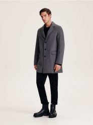 Skórzane botki za kostkę - czarny. Czarne buty zimowe męskie Reserved, ze skóry, za kostkę, bez zapięcia. W wyprzedaży za 139.99 zł.