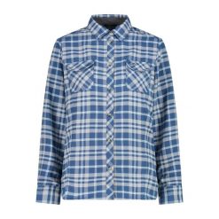 Damska koszula z długim rękawem z poliestru CMP. Niebieskie koszule damskie CMP, bez wzorów, bez kołnierzyka, bez ramiączek. Za 291.50 zł.