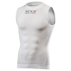Tank top Sixs SMX. Białe topy damskie SIXS, s, bez wzorów, bez kołnierzyka. Za 211.00 zł.