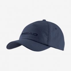 Czapka tenisowa Head Performance Cap granatowa. Niebieskie czapki męskie HEAD, bez wzorów, z gumy. Za 93.50 zł.