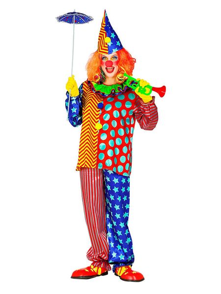 Carnival Party 3-częściowy kostium "Clown" ze wzorem rozmiar: L. Stroje jednoczęściowe damskie Carnival Party, l, bez wzorów. Za 109.78 zł.