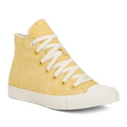 Trampki damskie Converse Chuck Taylor All Star Hi. Żółte trampki i tenisówki damskie Converse, bez wzorów. Za 219.99 zł.