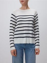 Cienki sweter z wiskozą - wielobarwny. Swetry klasyczne damskie Reserved, l, z dzianiny, bez kołnierzyka. W wyprzedaży za 39.99 zł.