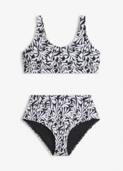 Bikini bustier (komplet 2-cz.). Czarne bikini damskie bonprix, bez wzorów. Za 97.99 zł.