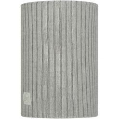 Komin na szyję - Bandana BUFF Knitted Neckwarmer Comfort Norval. Szare szaliki i kominy damskie Buff, bez wzorów, z wełny. W wyprzedaży za 143.94 zł.