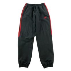 Second life - Spodnie dresowe męskie z kieszeniami na zamek czarne - Jak nowy. Czarne spodnie sportowe męskie Adidas, z dresówki. Za 164.76 zł.