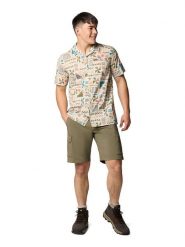 Columbia Koszula "Pine Canyon" w kolorze beżowym ze wzorem rozmiar: S. Brązowe koszule męskie Columbia, s, bez wzorów, z bawełny, bez kołnierzyka, bez ramiączek. Za 79.21 zł.