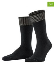 ESPRIT Skarpety (2 pary) "Sporty Waffle" w kolorze czarnym rozmiar: 39-42. Czarne skarpetki męskie Esprit, bez wzorów. Za 26.25 zł.