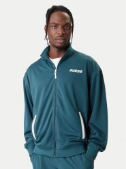 Guess Bluza Z6RQ06 KD482 Zielony Regular Fit. Zielone bluzy bez kaptura męskie Guess, m, z syntetyku. Za 399.99 zł.