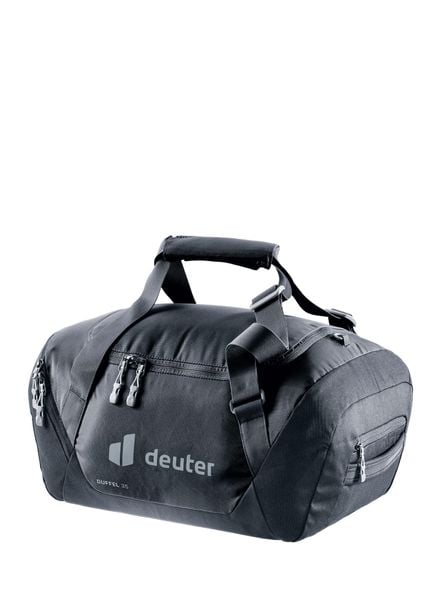 Torba Deuter Duffel 35 - black. Czarne torby męskie na ramię Deuter, bez wzorów, z materiału, na ramię. Za 313.49 zł.