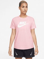 Nike Koszulka w kolorze jasnoróżowym rozmiar: XS. Różowe bluzki damskie Nike, xs, bez wzorów, z bawełny, bez kołnierzyka, bez ramiączek. Za 105.63 zł.