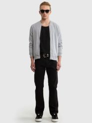 Bluza męska rozpinana ze stójką szara Raiden 901. Szare bluzy bez kaptura męskie Big Star, l, z jeansu. W wyprzedaży za 159.99 zł.