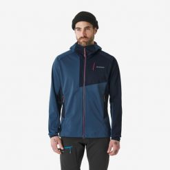 Kurtka softshell Alpinism Light męska. Czerwone kurtki męskie SIMOND, l, bez wzorów, z materiału, bez kaptura. Za 249.99 zł.