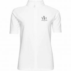 Damska koszulka konkursowa Kingsland Jannie. Białe bluzki damskie KINGSLAND, bez wzorów, bez kołnierzyka. Za 436.00 zł.