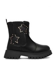 DeeZee Botki CEO-CM251204-10 Czarny. Czarne botki dziewczęce DeeZee, bez wzorów, ze skóry, bez ramiączek. Za 149.99 zł.
