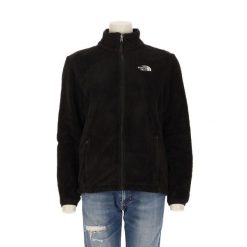 Second life - Damska czarna polarowa kurtka Osito TNF - Jak nowy. Czarne kurtki damskie The North Face, bez wzorów, z polaru, bez kaptura. Za 212.96 zł.