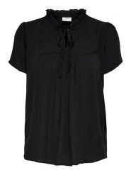 JDY Bluzka "Jdylima" w kolorze czarnym rozmiar: 42. Czarne bluzki damskie JDY, bez wzorów, z wiskozy, bez kołnierzyka, bez ramiączek. Za 65.38 zł.