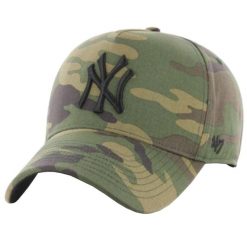 Męska czapka z daszkiem 47 Brand MLB New York Yankees MVP Cap. Zielone czapki męskie 47 Brand, bez wzorów, z bawełny, sportowe. Za 109.99 zł.