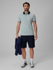 4F Spodenki dresowe cargo męskie - granatowe M. Niebieskie szorty męskie 4f, z dresówki, bez kołnierzyka. Za 159.99 zł.