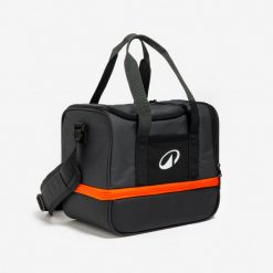 Półsztywna torba termoizolacyjna na 6 buli do petanki i akcesoria. Czarne torebki klasyczne damskie Decathlon, bez wzorów, z materiału, bez dodatków. Za 129.99 zł.