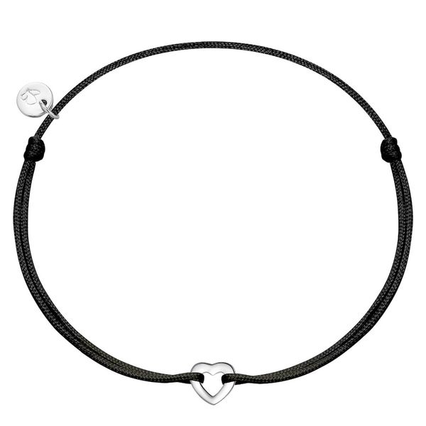 Glanzstücke München Bransoletka Serce z Srebra Sterling w srebrze Bransoletki 1 ct Damski. Czarne bransoletki damskie Glanzstücke München, srebrne. Za 161.49 zł.