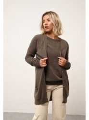 Just Cashmere Kaszmirowy kardigan "Chelsea" w kolorze brązowym rozmiar: XXL. Brązowe kardigany damskie Just Cashmere, xxl, bez wzorów, z kaszmiru. Za 356.78 zł.
