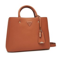 Torebka Guess. Brązowe torebki klasyczne damskie Guess, z aplikacjami, bez dodatków. Za 399.99 zł.