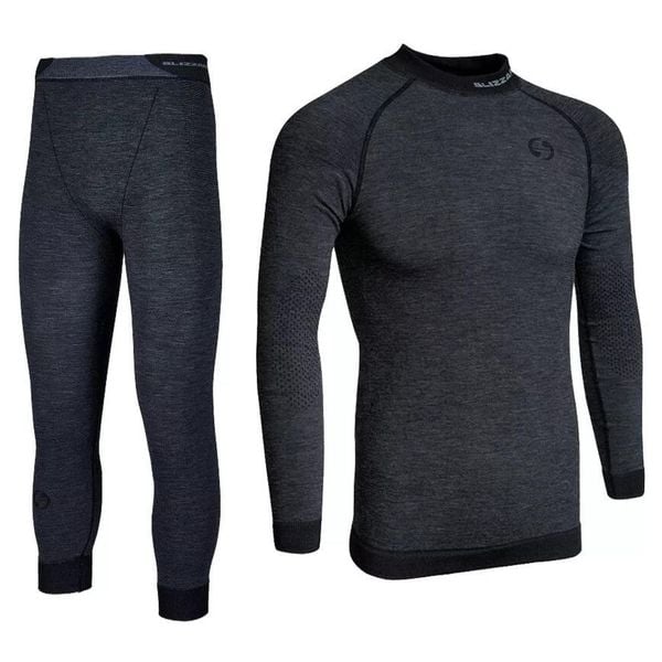 Męska bielizna termoaktywna Blizzard Mens Long Merino. Szara bielizna termoaktywna męska BLIZZARD, m, bez wzorów, z wełny. W wyprzedaży za 429.99 zł.