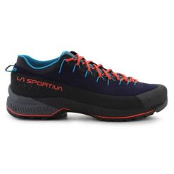 Buty La Sportiva TX4 Evo Deep Sea 37B643322 niebieskie. Niebieskie buty trekkingowe męskie z materiału, bez zapięcia. Za 1,191.63 zł.