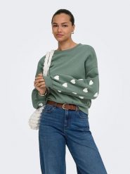 ONLY Bluza w kolorze zielonym rozmiar: XL. Zielone bluzy bez kaptura damskie Only, xl. Za 139.95 zł.