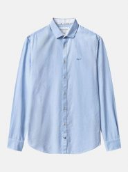 COLOURS & SONS Koszula w kolorze błękitnym rozmiar: M. Niebieskie koszule męskie COLOURS & SONS, m, bez wzorów, z bawełny, bez kołnierzyka, bez ramiączek. Za 139.87 zł.