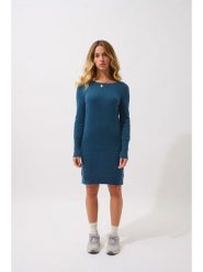 AUTHENTIC CASHMERE Kaszmirowa sukienka "Armet" w kolorze niebieskim rozmiar: M. Niebieskie sukienki damskie AUTHENTIC CASHMERE, m, bez wzorów, z kaszmiru, bez kołnierzyka, bez ramiączek, mini. Za 478.62 zł.