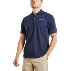 Koszulka Polo Męska Nautica Hopeman. Niebieskie koszulki polo męskie Nautica, m, bez wzorów, z bawełny, bez ramiączek. Za 259.00 zł.