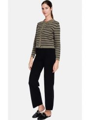 ASSUILI Spodnie materiałowe w kolorze czarnym rozmiar: 36. Czarne spodnie materiałowe damskie Assuili, bez wzorów, z materiału, klasyczne, z standardowym stanem. Za 127.05 zł.